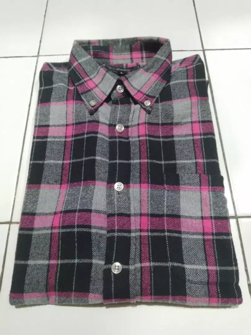 KEMEJA FLANEL/FLANNEL CRICROSS PINK