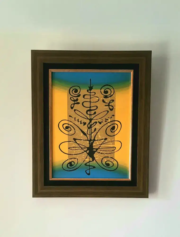 Lukisan Bali dengan Frame (PRELOVED)