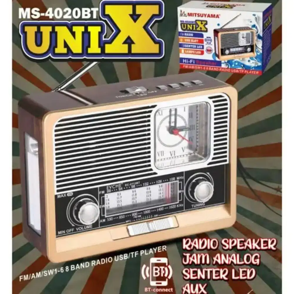 Speaker ~RADIO KLASIK = Fitur Komplit ++ Suara jernih & PRAKTIS Dibawa