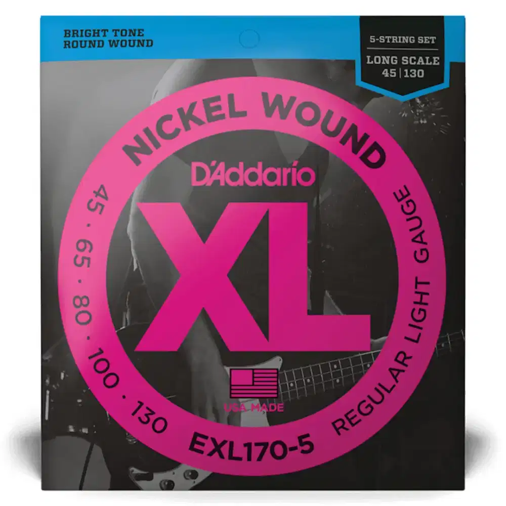D'addario EXL170-5 senar bass elektrik 5 string