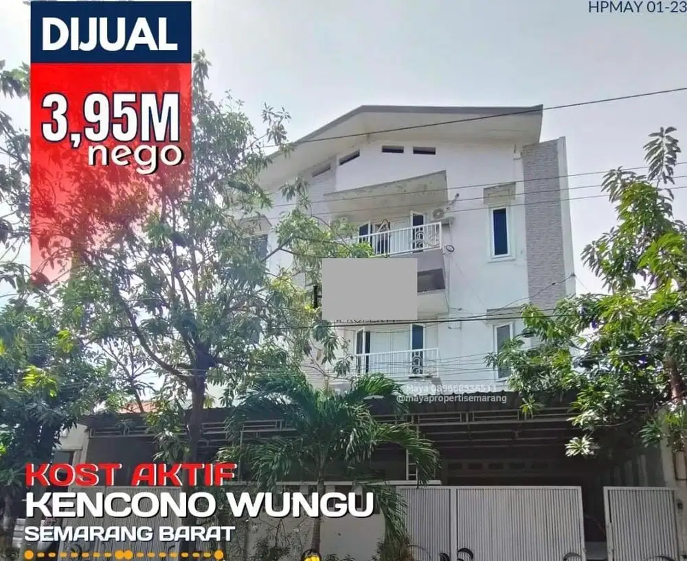 Rumah kost aktif full penghuni jalan anjasmoro tengah kota semarang