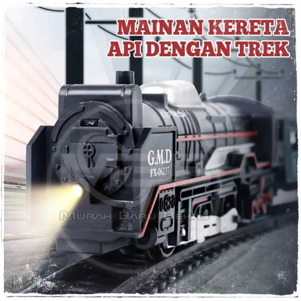 Mainan Kereta Anak Rail King RailKing Miniatur Train Loko Lokomotif HO