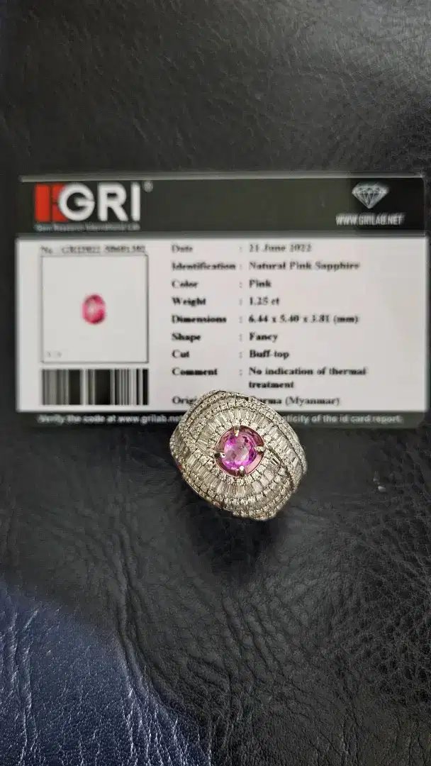 Natural Pink Sapphire Burma No Heat