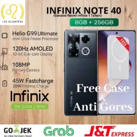 Infinix note 40 ram 8gb 256gb bonus wireless pad garansi resmi 1 tahun