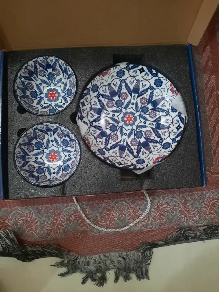 Mangkok Dan Tatakan Porselin PERO Turki