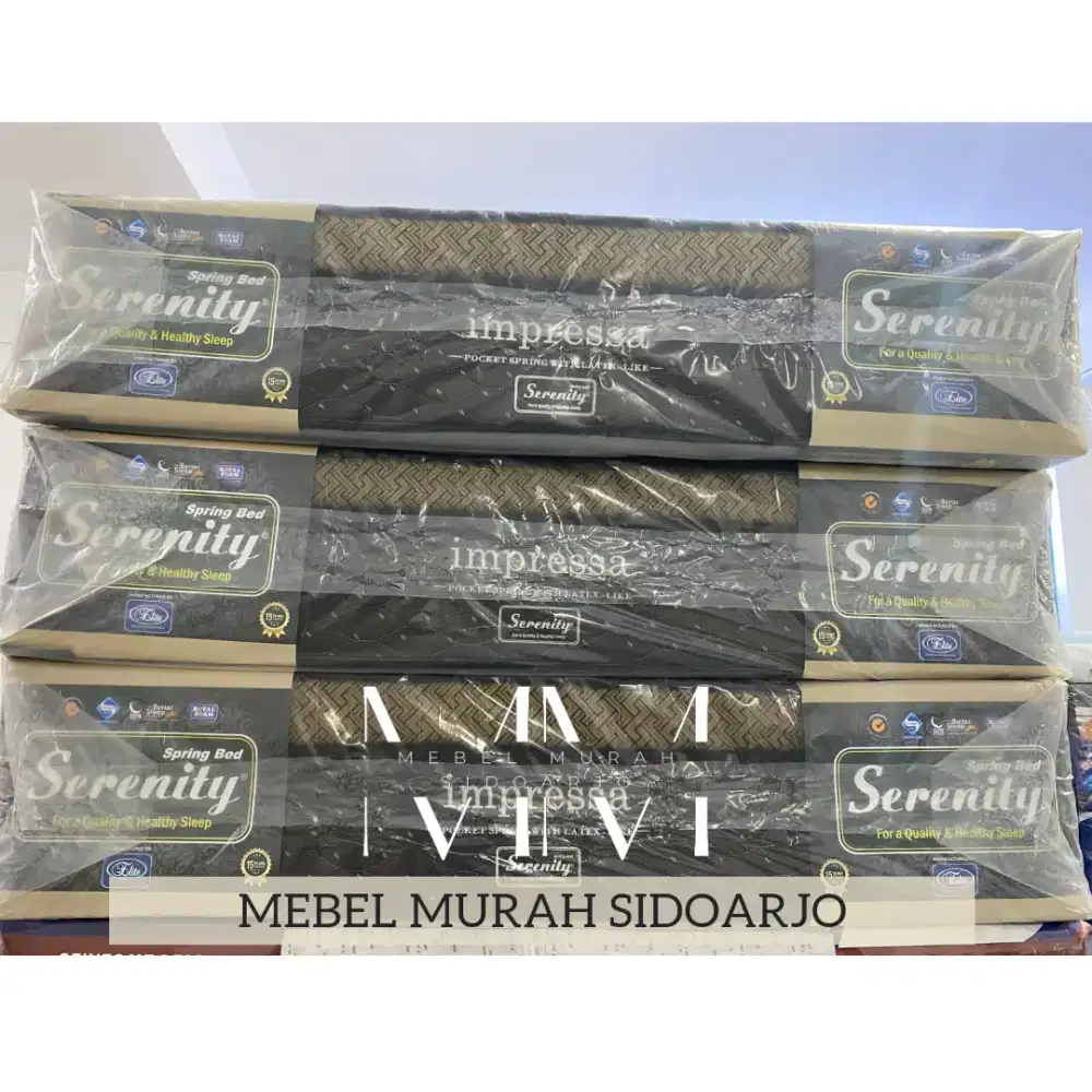 Springbed Elite Serenity Pocket Latex 120x200 Knitted Fabric Lembut