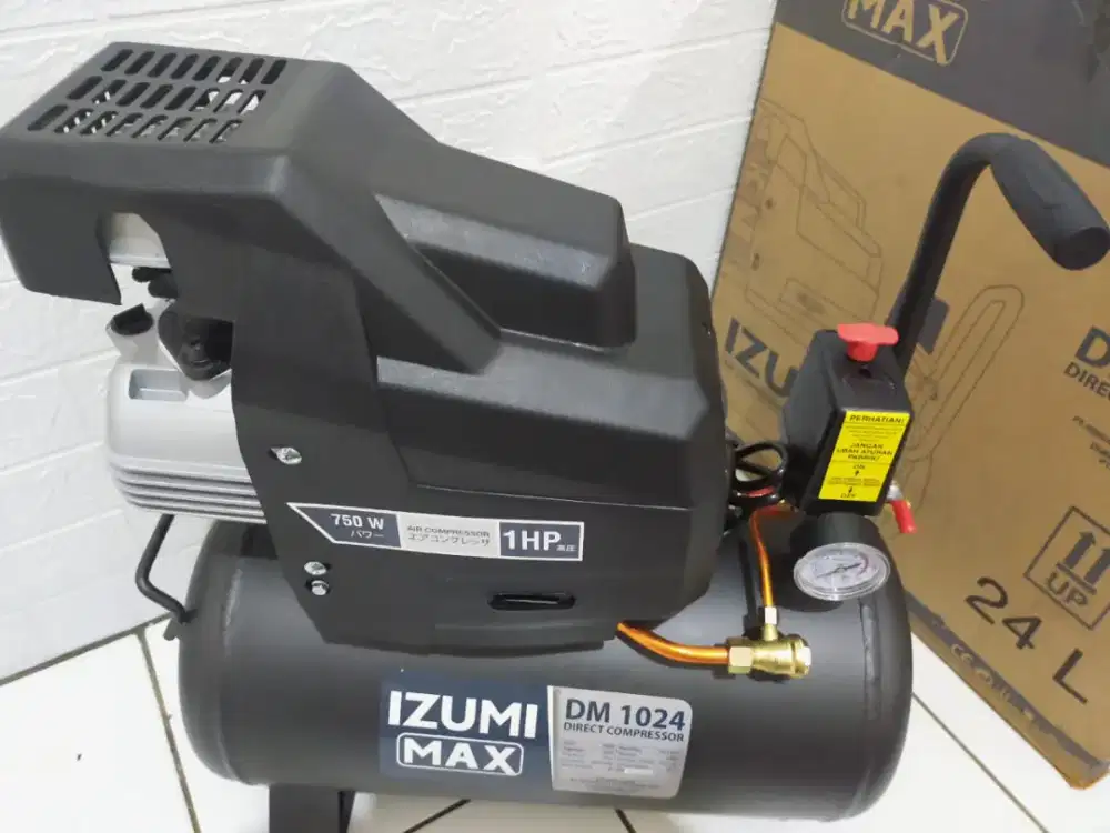 Kompresor 1pk tabung 24 mesin oli fre ongkir