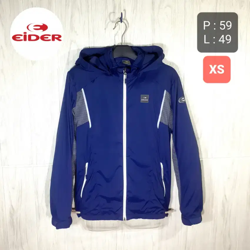 Jaket Windbreaker EIDER Xenoa Outdoor Hiking Running Second Original