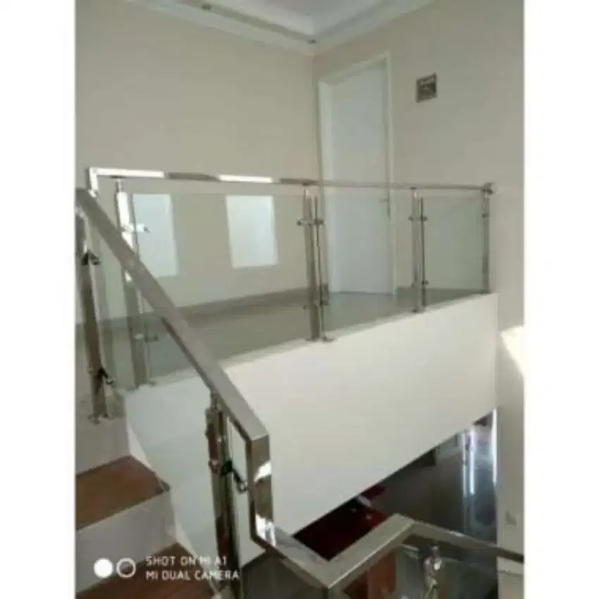 Railing Tangga Railing kaca Tempered knaopi kaca, kanopi alderon