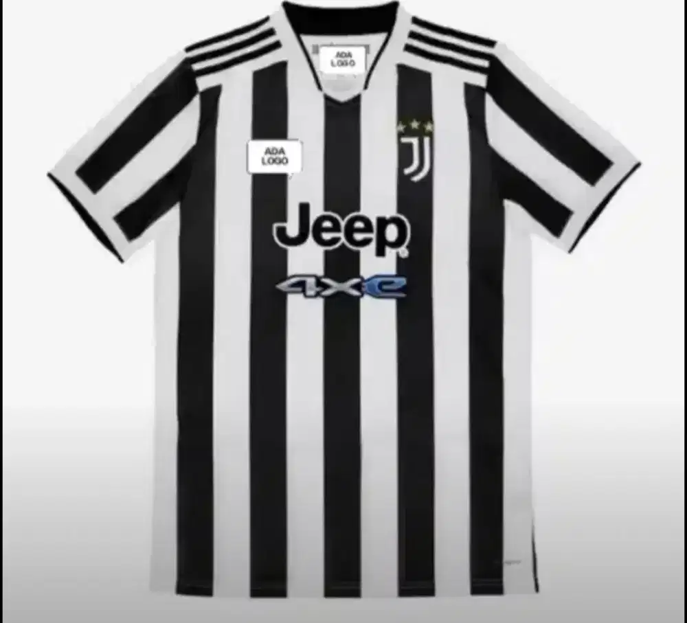 Baju bola juventus hitam putih