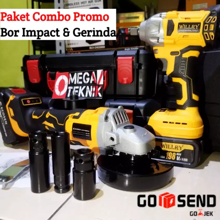 Bor Impact Dan Gerinda Baterai (Gojek)