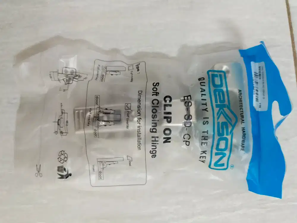 Dekson clip on engsel pintu rapet