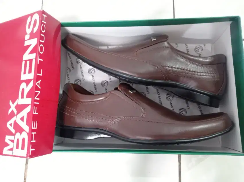 Jual sepatu pantofel max barens ZS 9103 cokelat soze 42