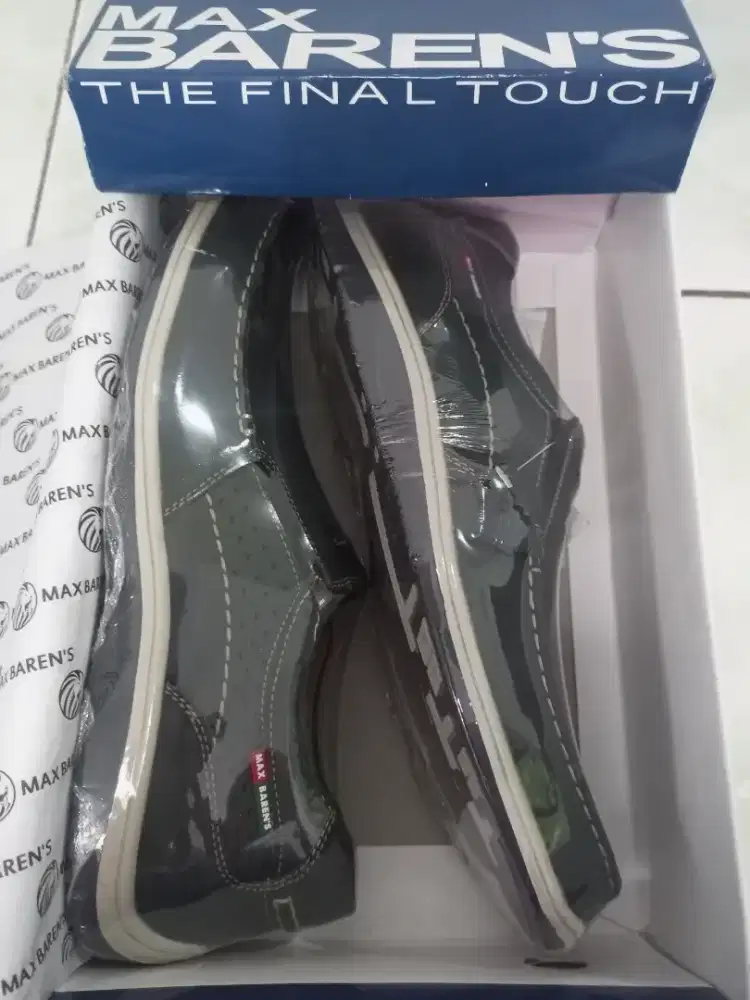 Jual sepatu pria max barens 1221 navy size 42