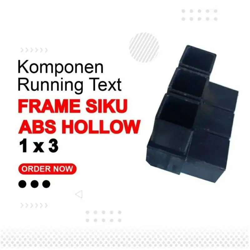 Siku 1x3 Alumunium Frame Soket Corner ABS Hollow 1 x 3