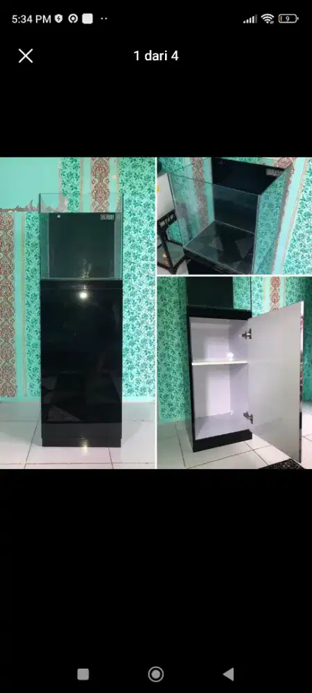 Kabinet Akuarium Laut & Tawar Sump Belakang 40x40