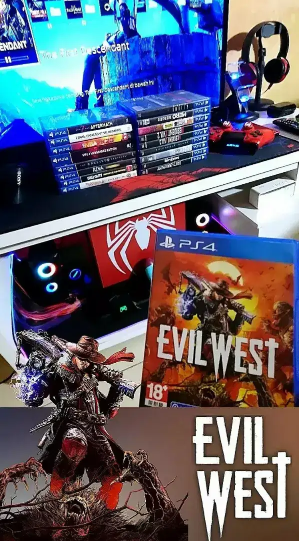 BD/KASET FISIK PS4 PS5 EVIL WEST ORIGINAL FULLSET 2ND LIKE NEW