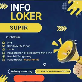 Supir - Cari Lowongan Terbaru Di Tangerang Kab. - OLX.co.id