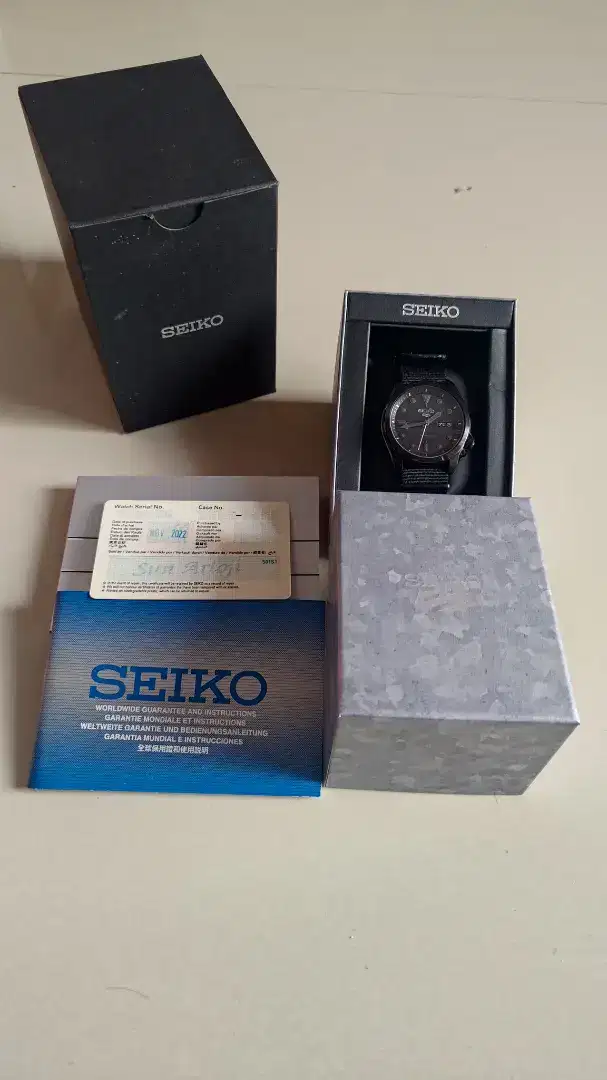 Jam Tangan Automatic SEIKO SRPE69K1 BLACK