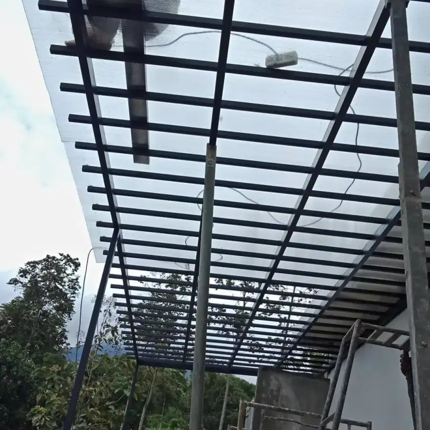 Kanopi solarflat alderon kaca solartuff & canopy plafon pvc minimalis
