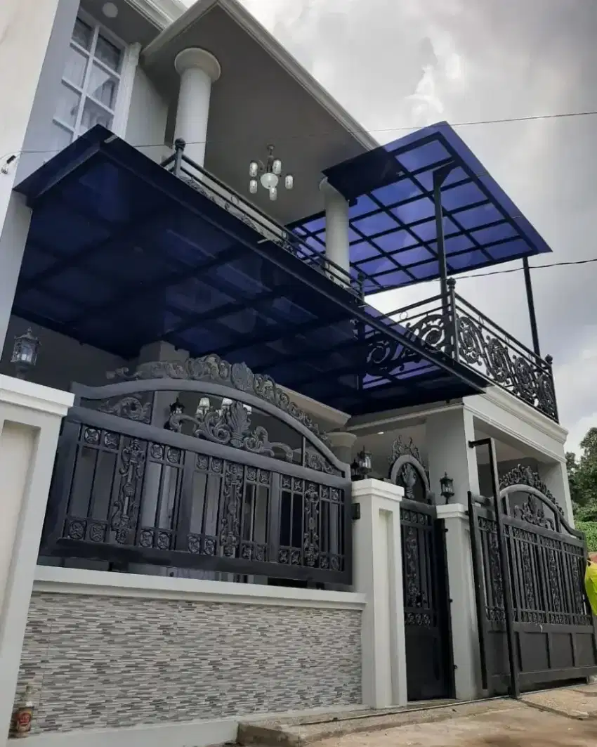 Kanopi solarflat kaca alderon solartuff & canopy minimalis plafon pvc