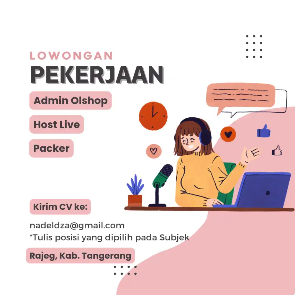 Lowongan Admin Olshop