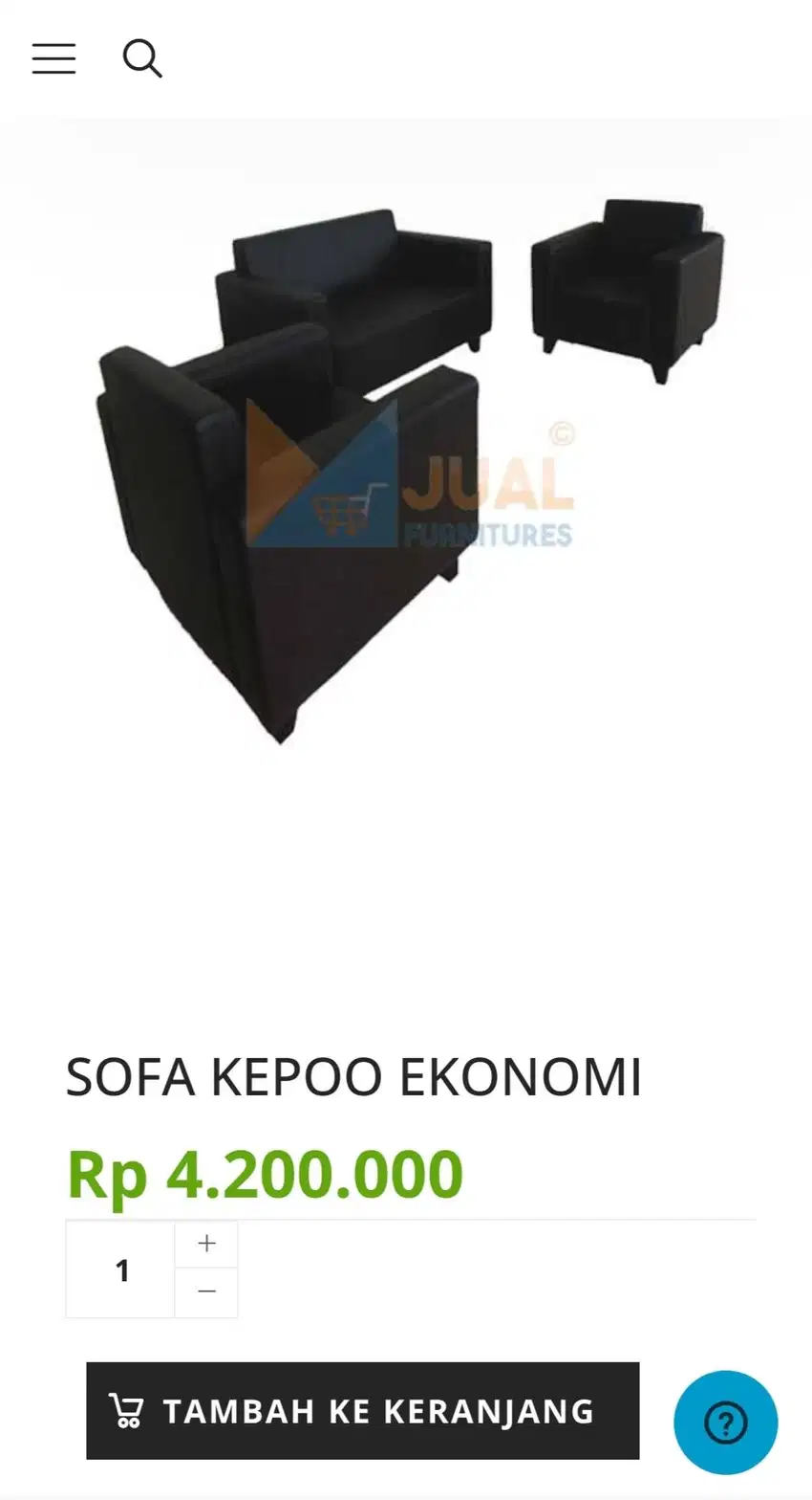 Jual/ Lelang Sofa set 211 warna coklat