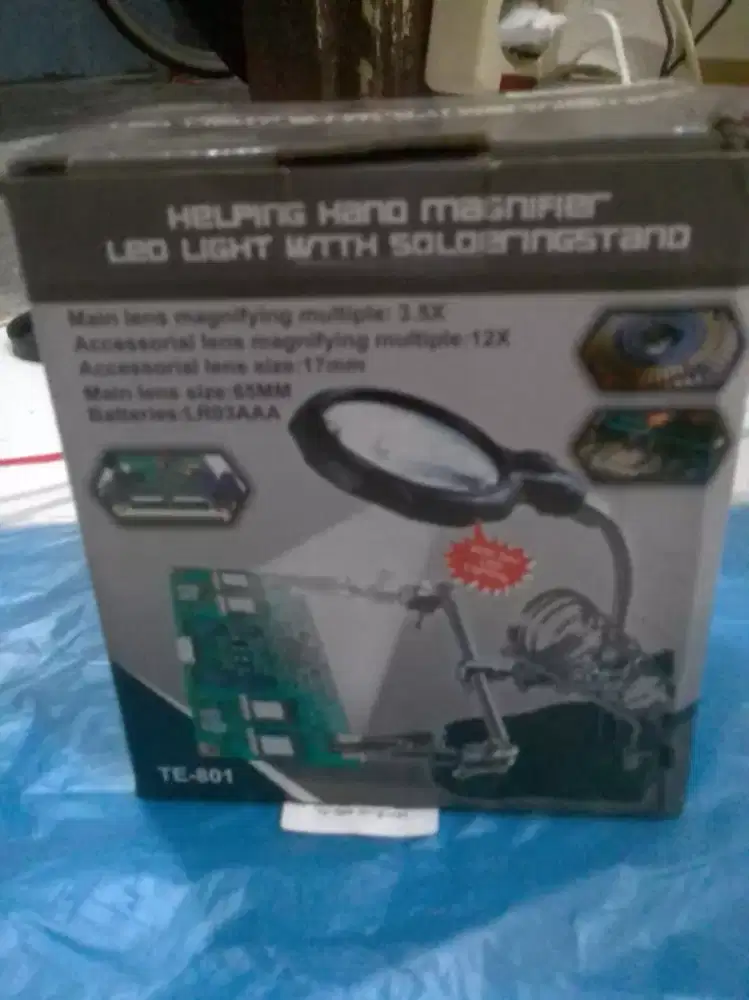 penjepit pcb/kaca pembesar/dudukan solder