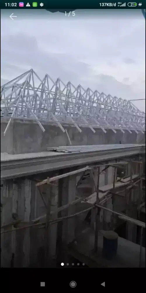 Bongkar pasang atap baja ringan 012