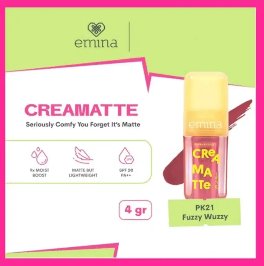 Emina Creamatte Lightweight Lip Cover 4 gram