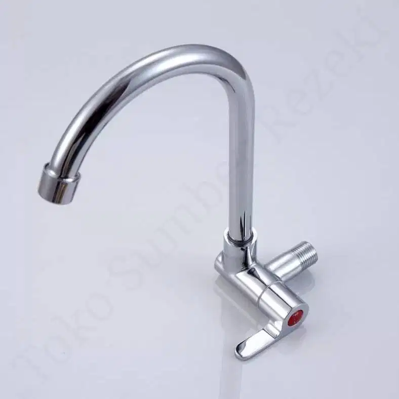 Keran Angsa Tembok Kran Air Switch Ledeng Water Faucet Swan Westafel