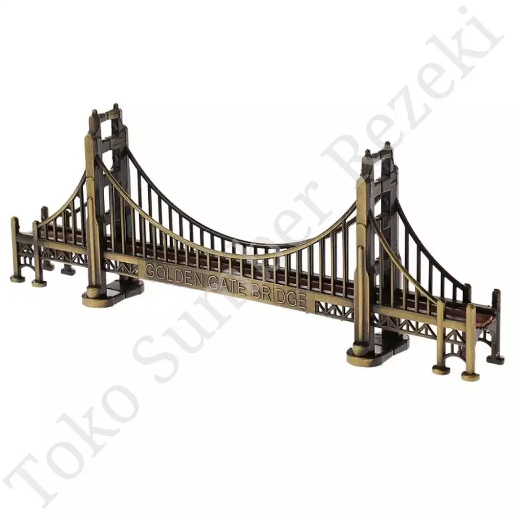 Golden Gate Bridge Ornamen Jembatan London Landmark Aquascape Mainan