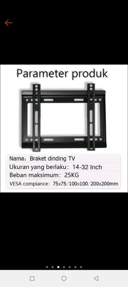 Breket/Bracket/Briket TV led + pasang