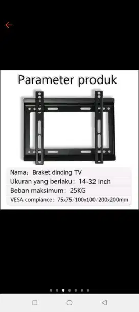 Breket/Braket/bracket tV LCD 24 inci-43 inci+pasang