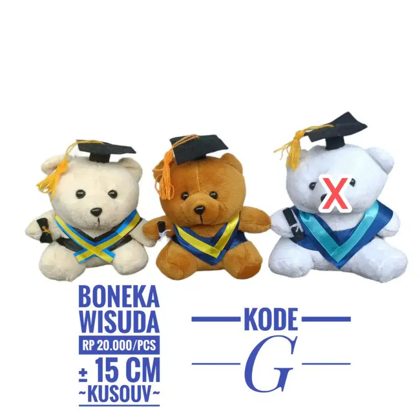 Boneka Wisuda Boneka Graduation Bucket