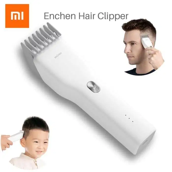 Alat Cukur Elektrik Hair Clipper Ceramic Putih merk Xiaomi Enchen