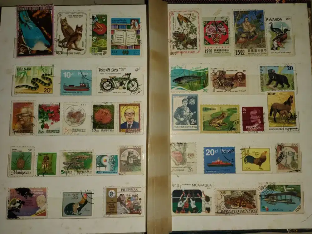 Perangko kuno dalam Negeri & luar Negeri 200 lbr