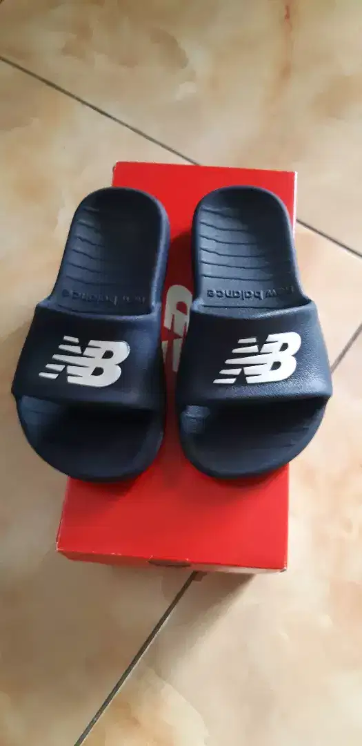 Sendal New Balance Blue Navy Full Rubber