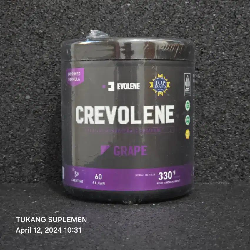 Evolene Crevolene Creapure Creatine Monohydrate 60 Serving.