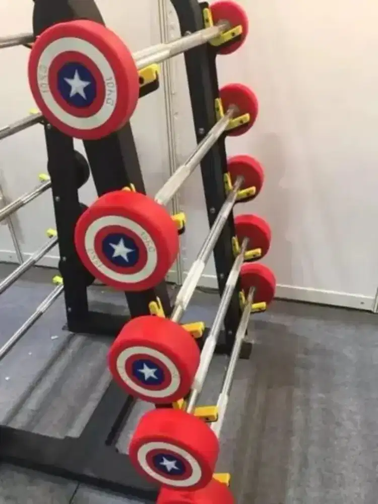 Dumble set captain america series plus rack komersial fitness import