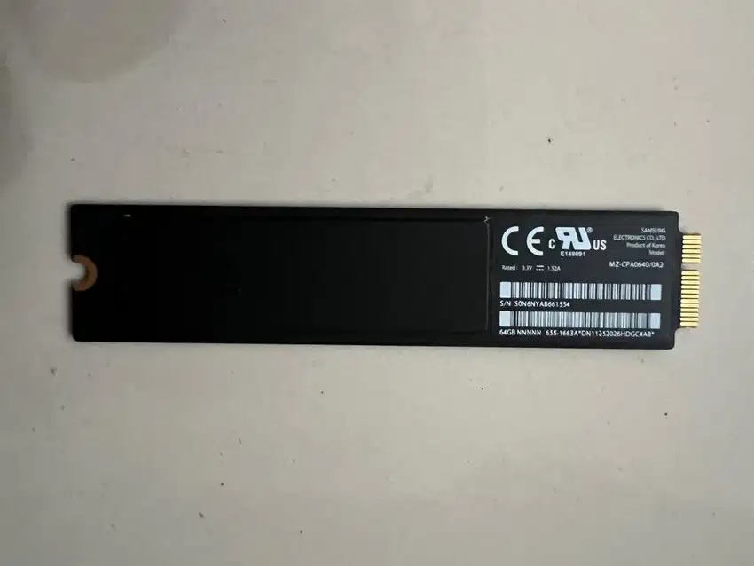 Mmc 64 gb copotan mbAir