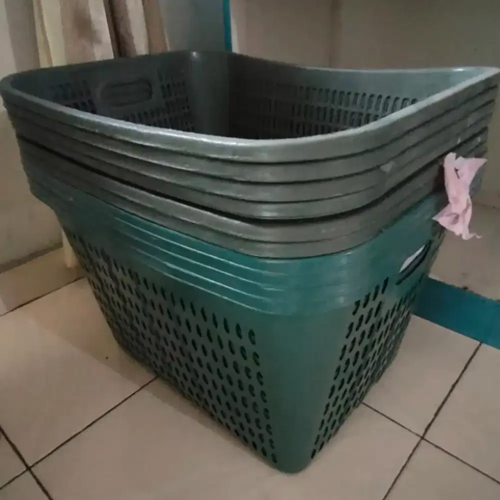 Keranjang pakaian Laundry besar isi 10pc MURAH