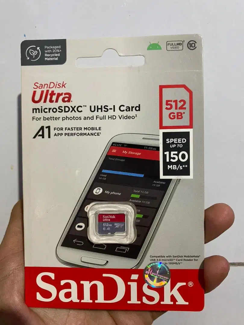 MEMORI SANDISK ULTRA 512GB 150SPEED