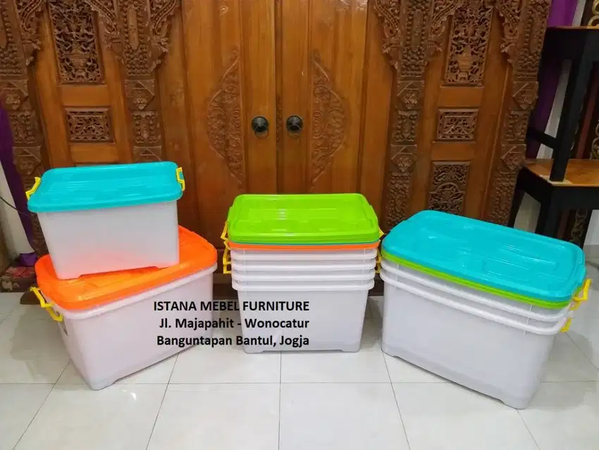 Box Boks Kotak Kontainer Container Box Barang Plastik Kaki Roda (dpk)
