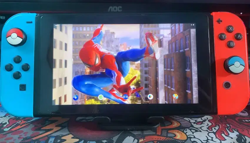 NINTENDO SWITCH V1 CSTM FW ATMOS 128 GB