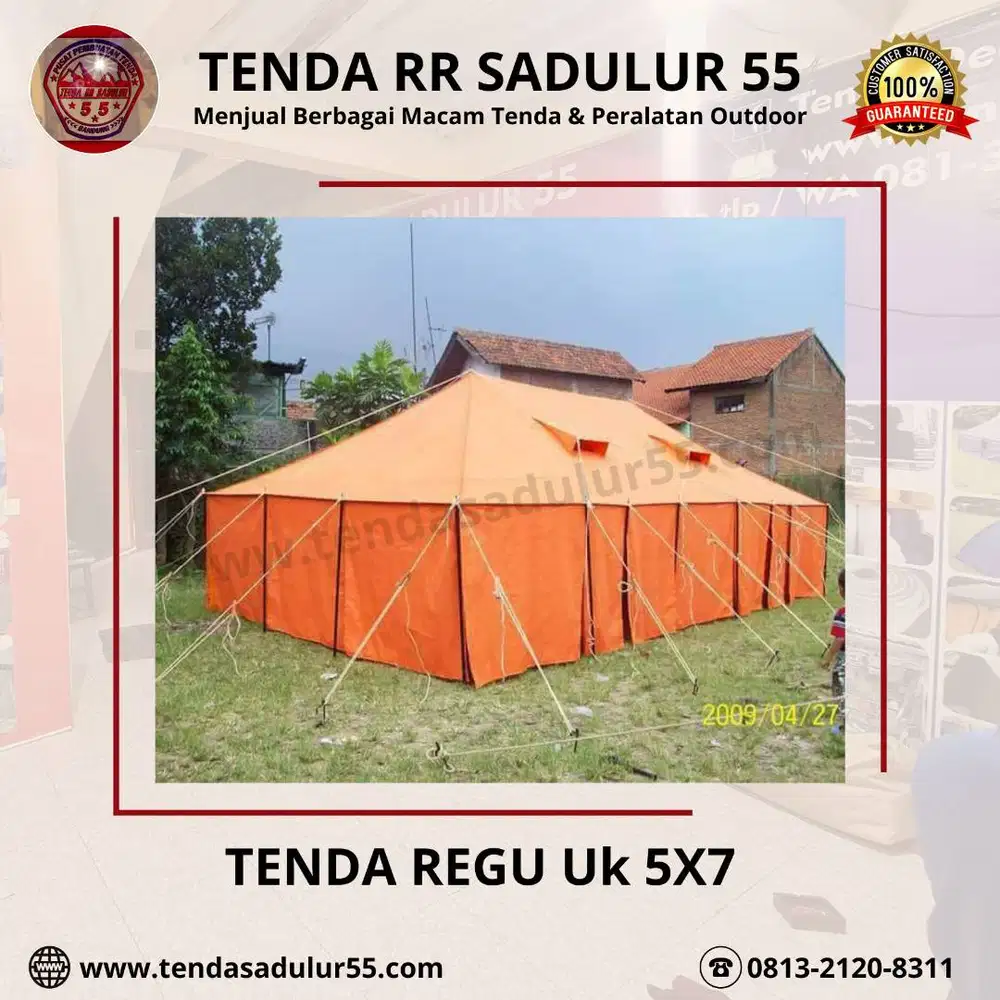 Tenda Regu Uk 4x6 Rangka pipa Besi  Berkualitas Harga Bersahabat