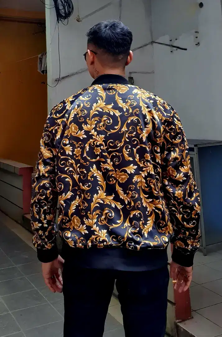 Zaraman limited bomber jacket authentic motif versace