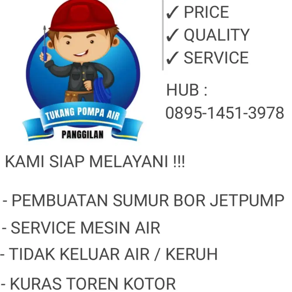 Pembuatan sumur bor jetpump / service mesin air
