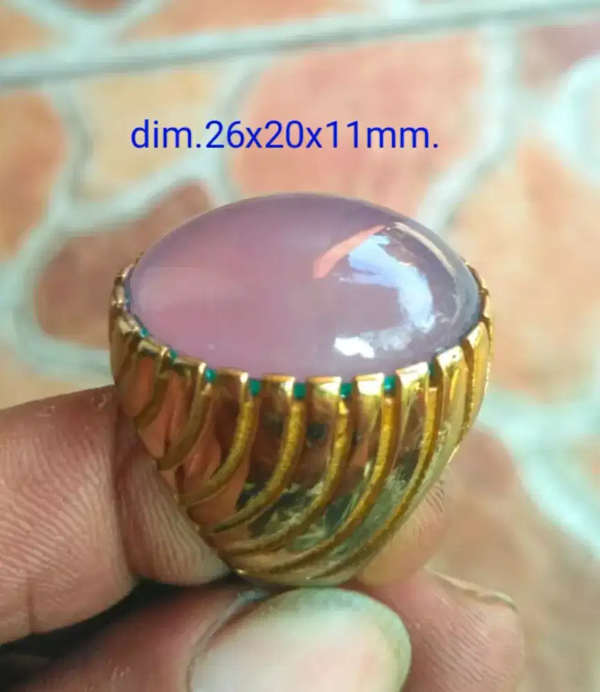 Batu Biru Langit serat kura.