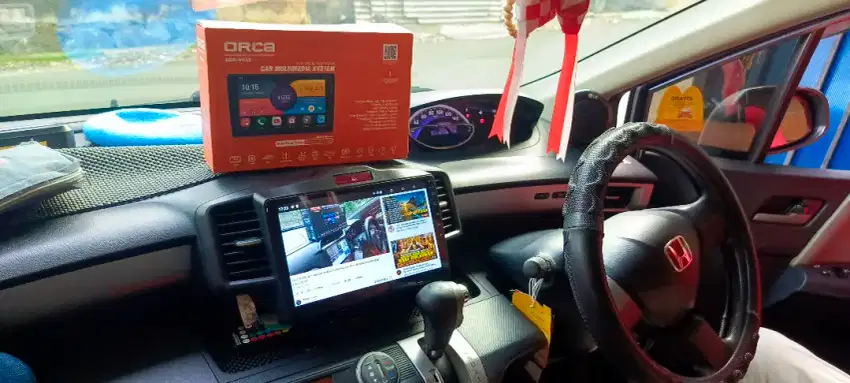 Pemasangan head unit android orca 10 inc di honda freed